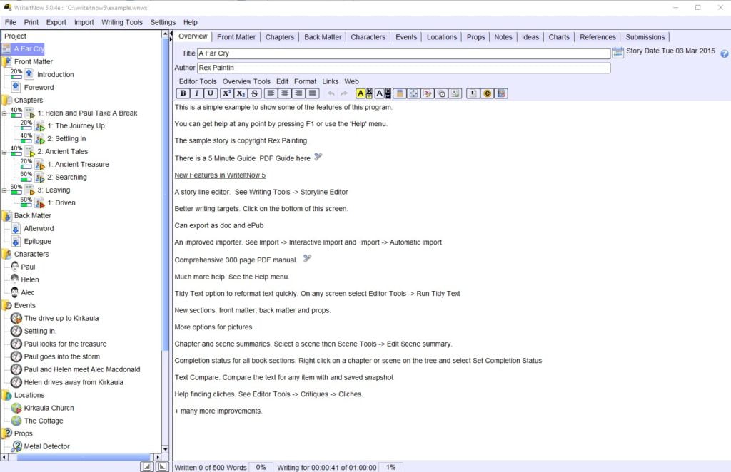 fantasy novel writing software WriteItNow Novel Writing Software