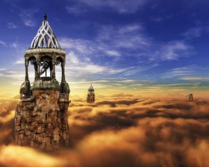 Fantasy Castles in Clouds