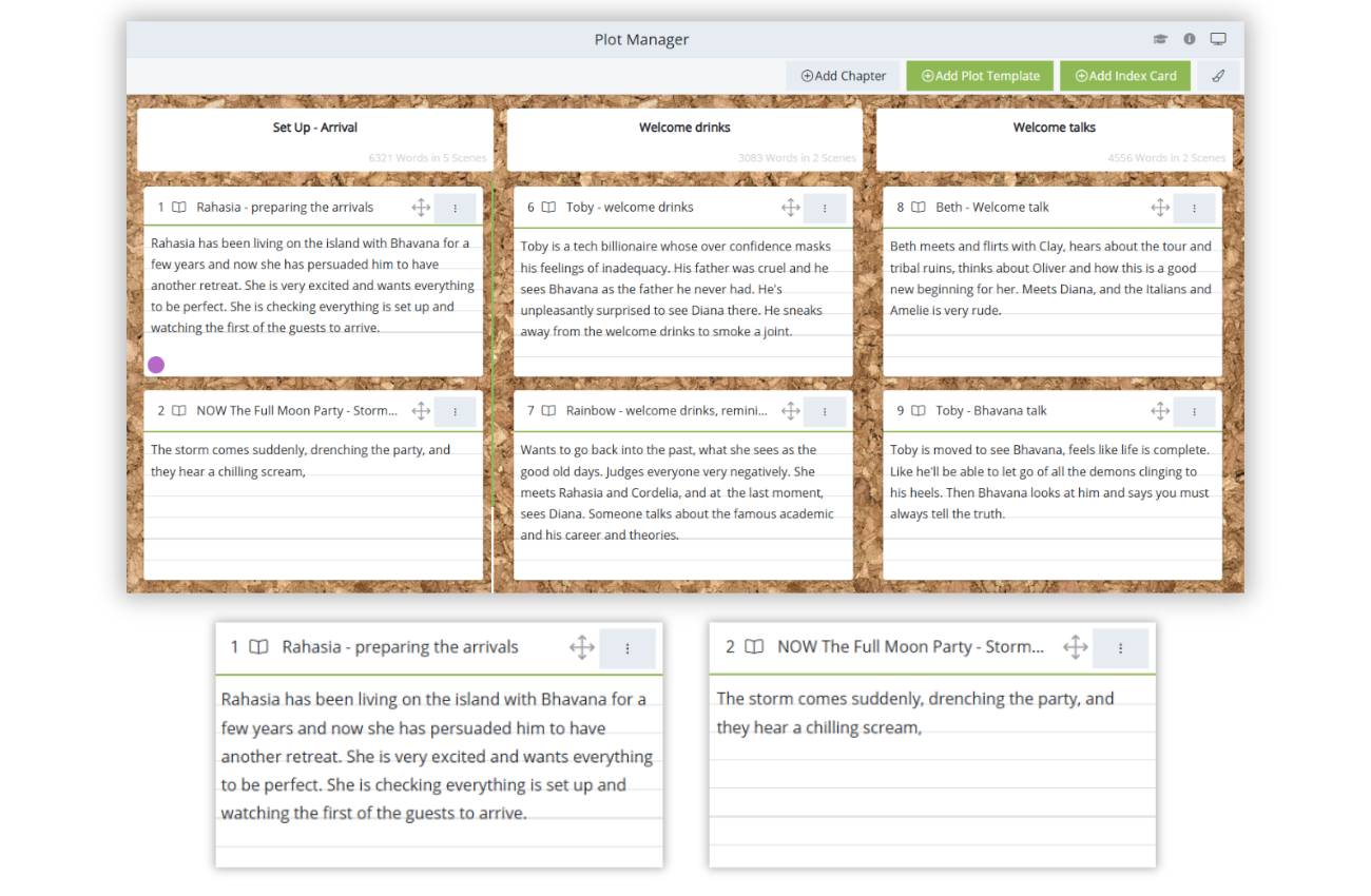 Plot Manager corboard 2